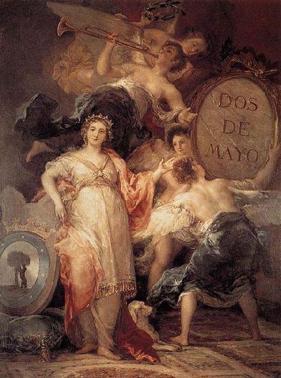 Francisco de Goya Allegory of the City of Madrid oil painting image